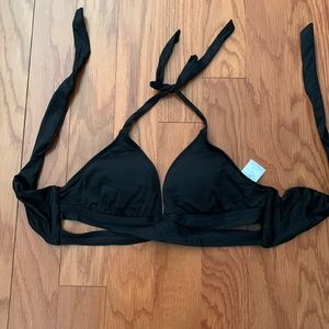 black tie around the neck bikini top and tie around the back